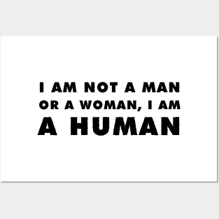 I am a human - Light Posters and Art